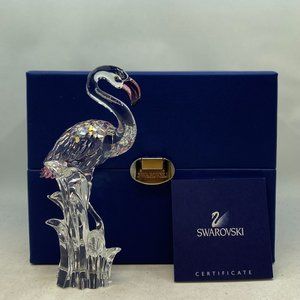 Swarovski Retired Flamingo Crystal w/Original Box + COA (289733)